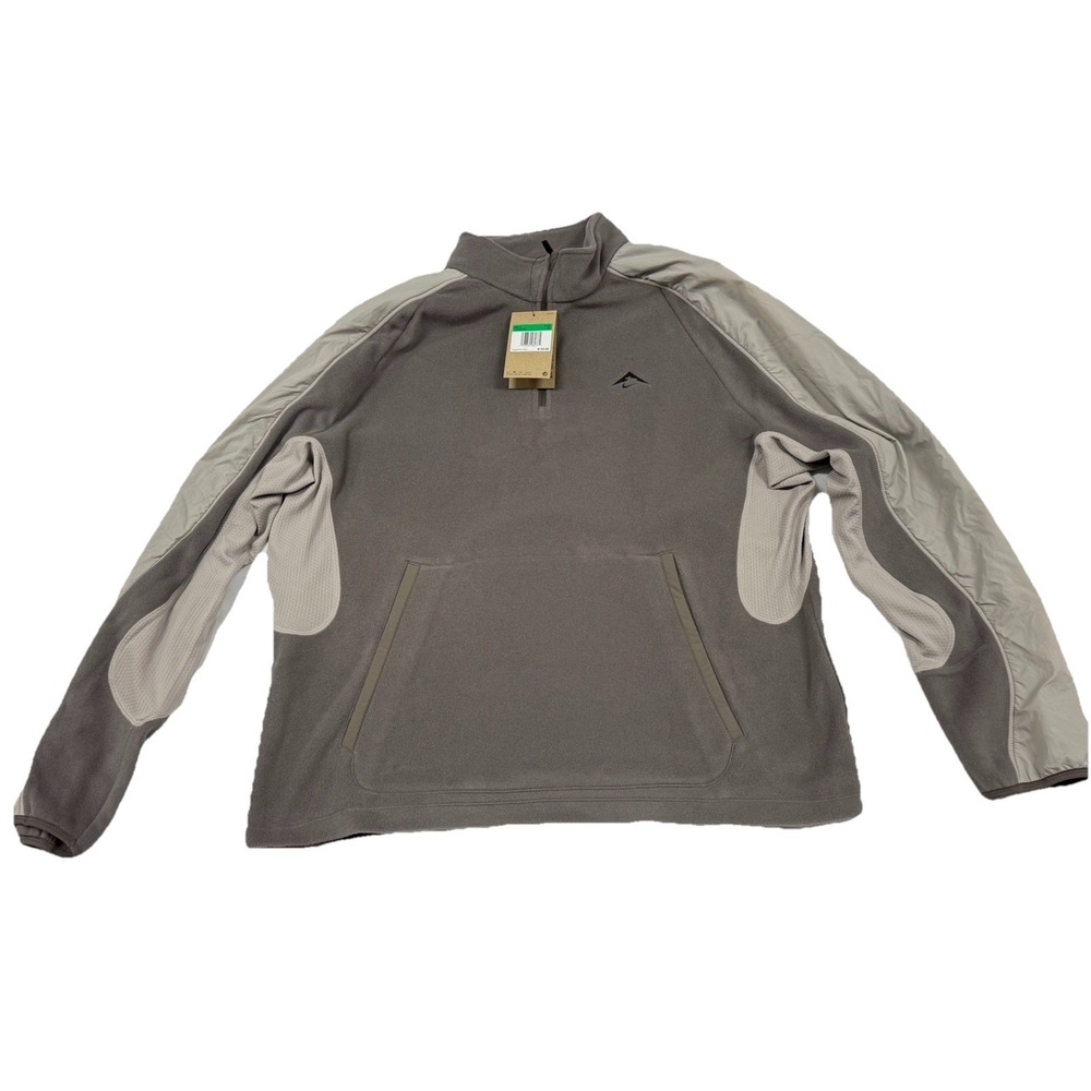 ($150 MSRP) Size XL- Nike Trail Polartec Mens 1/4-Zip Fleece Running FV9962-289